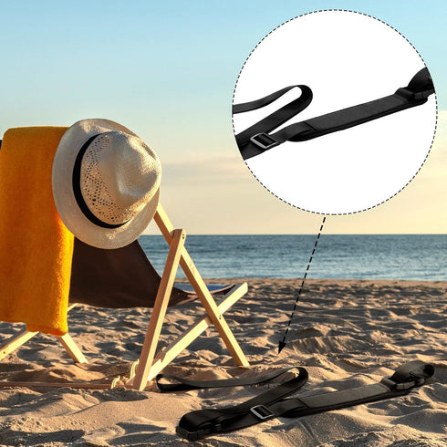 3 Pack SATINIOR Adjustable Camping & Beach Chair Carry Straps Heavy-Duty Lightweight Carrying for Folding Replacement