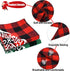 Malier Christmas Dog Bandanas 2 Pack, Classic Buffalo Plaid Triangle Bibs for Small Medium Large Dogs & Cats (Large,