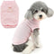 Zunea Dog Shirts for Small Dogs Girls, Summer Puppy Clothes T-Shirt with Leash Ring, Soft Breathable Sleeveless Basic