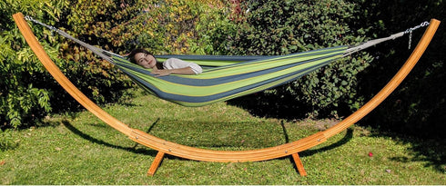 Trekmate Double Brazilian Hammock, Breathable Cotton Fabric Canvas for Camping, Outdoors Gear, Backpack, Hiking,