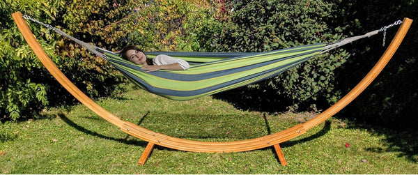 Trekmate Double Brazilian Hammock, Breathable Cotton Fabric Canvas for Camping, Outdoors Gear, Backpack, Hiking,
