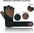 Weight Lifting Leather Padded Gloves for Men and Women Fingerless Body Building Long Wrist Support Training Gym