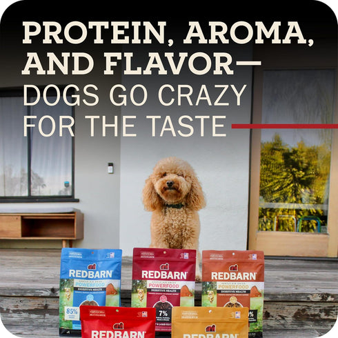 93% 2lb Redbarn Powerfood Air Dried Dog Food for Digestive Gut Health - Beef, Beef Organs & Lamb with Prebiotics