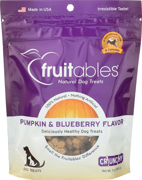 Fruitables Pet Treats, Pumpkin and Blueberry, 7 Ounce