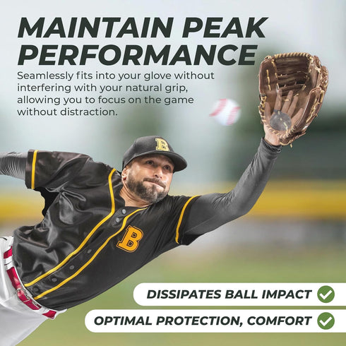 Sting Pad Pro Hand Protector - Fits Left or Right Hand for Baseball, Softball, or Hockey
