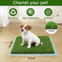 THREE ORANGES 2-Pack 18x23 Inch Washable Artificial Grass Pads for Dogs, Reusable Turf Mats, Realistic Grass for Indoor