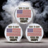 Value Pack of 3 Back to Back World War Champs Golf Ball Markers, Magnetic American Flag Golf Ball Markers