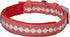 Blueberry Pet Reflective Jacquard Dog Collar - Soft & Adjustable Safety Collar - Coral, Neck 17-20.5"