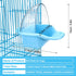 Bird Bath Box Hanging Birdbath Toy Parakeet Caged Bathing Tubs Parrot Bath Tub Water Shower Food Feeder Holder Tray