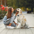 Reflective Combination Pattern Girl Dog Collar for Small Medium Large Breed Dogs, Adjustable Soft Nylon Pet Collar (M)