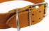 Tan Genuine Leather 27"x1.75" Wide Handle Collar, Fits 20"-24.5" Neck for X-Large Great Dane Mastiff