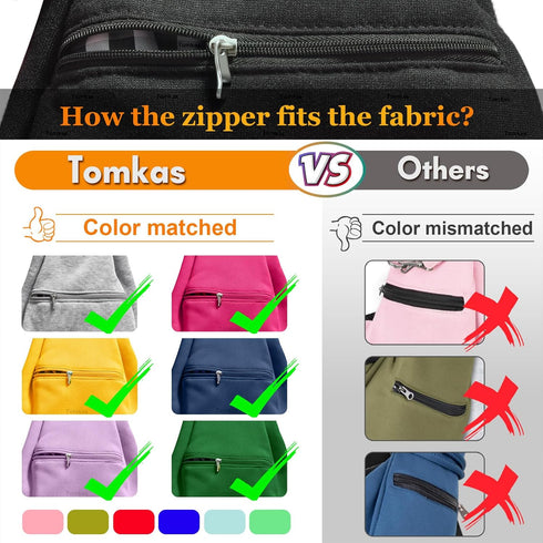 3-10 lbs Tomkas Small Dog Sling Carrier - Zipper Pocket & Adjustable Strap & Zip Pocket - for Pets (Black, M - Zipper