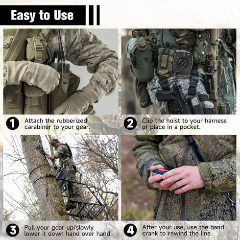 Retractable Bow & Gear Hoist for Rat Black