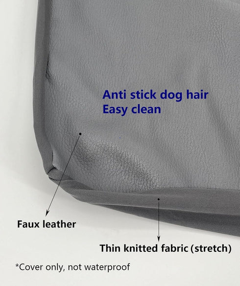 Easy Clean Dog Bed Cover, Hair Resistant Not Waterproof, 44 x 32 Inch, Grey
