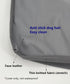 Easy Clean Dog Bed Cover, Hair Resistant Not Waterproof, 44 x 32 Inch, Grey