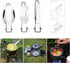 Odoland Camping Cookware Mess Kit | Lightweight Pot Pan Kettle with 2 Cups, Fork Spoon Kit for Hiking