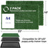 23 18 Inches 2 Packs GLOBREEN Dog Grass Pee Pad - x Replacement Artificial Grass Patch for Dogs Potty Tray, Reusable