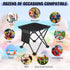 2 Pack KABOER Folding Camping Stool Portable Outdoor Camping Chair for Fishing BBQ Hiking Gardening Beach Travel