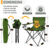 Joyfair Portable Camping Chair, Outdoor Lawn Folding Chairs for Adults, Heavy Duty Large Foldable Chairs for Beach