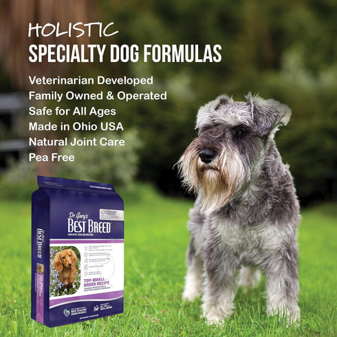 Best Breed Dr. Gary's Small Breed Recipe Natural Dry Dog Food for All Breeds and Sizes, Made in USA - 4lbs