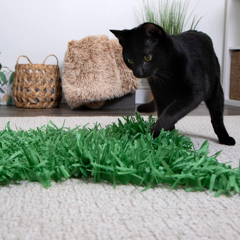 2-Pack 2-Pack Instincts by SmartyKat Meadow Mayhem Hide & Seek Paper Grass Rustle Cat Mat Toy - Green