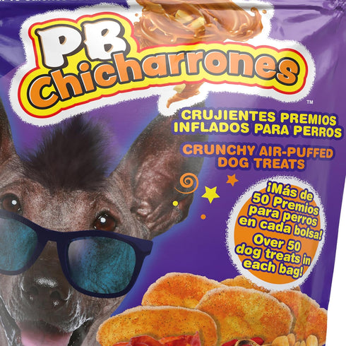 PB Chicharrones Dog Treats - 4oz Light Crunchy Treat with Latin Flavors, Un Premio Ligero