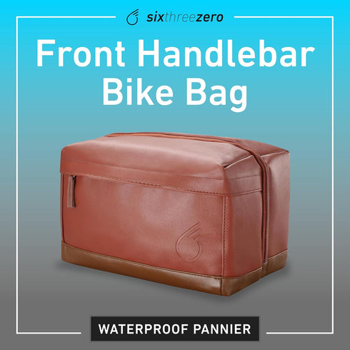 sixthreezero Waterproof Front Handlebar Bike Bag, Universal Bicycle Cargo Storage