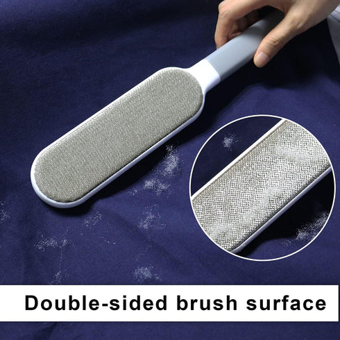 Pet Hair Remover Brush for Dogs, Cats & Puppies - Lint Remover Brush for Clothes, Small Size (Gray)