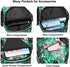 MOSISO Sling Backpack, Travel Hiking Daypack Pattern Rope Crossbody Shoulder Bag, Palm Leaf Flower Design