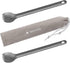 Navaris Long Handle Titanium Sporks, Set of 2, 8.4" Metal Spork Set for Backpacking and Camping