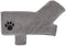 Bone Dry Pet Robe Collection, Embroidered Microfiber Bath Robe for Dogs & Cats, Small, Gray