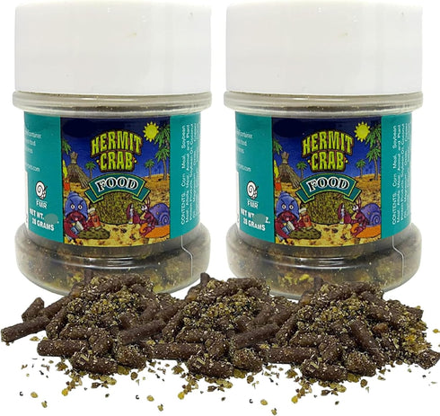 Needzo Hermit Crab Food Bottles for Refill, All in One Natural Supplies