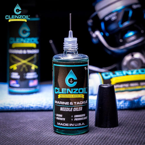 CLENZOIL Marine & Tackle - Fishing Gear Oil Lubricant - for Fish Care Reels, Boat Motors, Downriggers & More - Easily