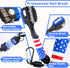 Golf Club Brush and American Flag Golf Towels - Cleaning Kit with Strong Magnet for Golf Clubs or Bag