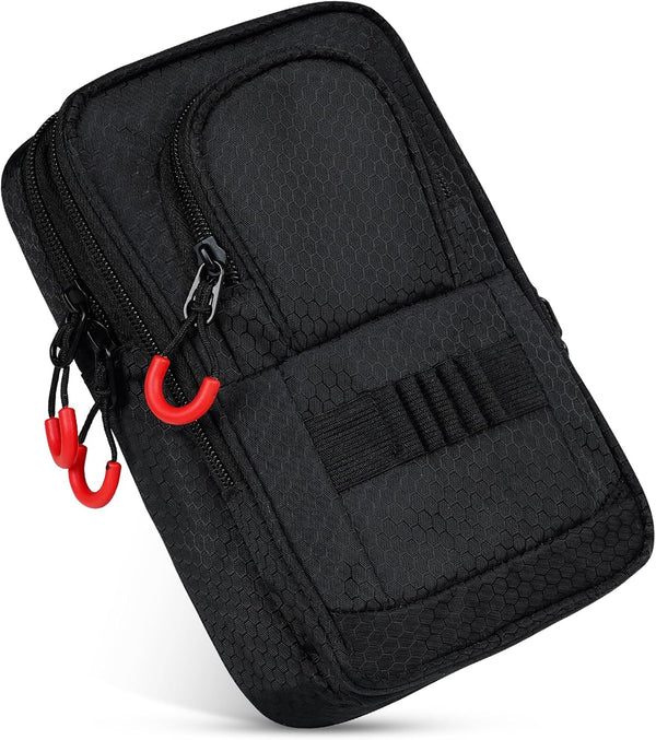 mytag Golf Ball Bag Pouch, Stores 12-15 Balls, Portable Organizer Case in Black