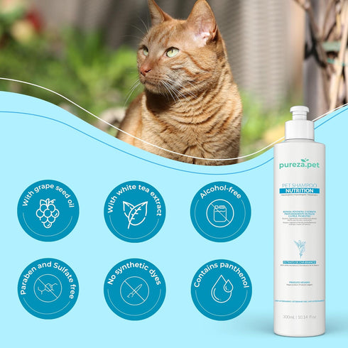 Nutrition Hypoallergenic Shampoo for Pets, Fur Cleanse & Hydration, Vegan & Paraben-Free, 10.1fl oz