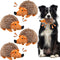 Funtery 4 Pcs Hedgehog Squeaky Dog Toy, Soft Animal Plush Hedgehog Chew Toy for Aggressive Chewers, 7.87 Inches
