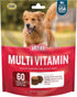 VetIQ Multivitamin Supplement for Dogs, Supports Brain Function, Immune System, Hickory Smoke Flavor, 60 Count