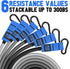 Heavy Resistance Bands Set for Working Out, 300lbs Fitness Bands with Handles, Door Anchor, Home Gym Equipment