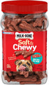 25 25 Milk-Bone Soft & Chewy Dog Treats Bundle: Beef & Filet Mignon Recipe Ounce + Real Bacon Ounce
