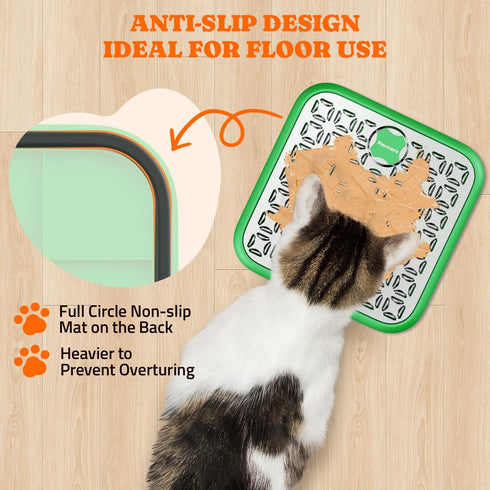 Stainless Steel Large Lick Mat: Dog Lick Mats for Large Dogs, Cat Licking Pads for Crate Boredom & Anxiety Reduce, Slow