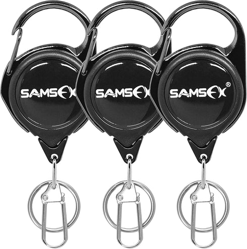 SAMSFX Fly Fishing Zinger Retractor for Anglers, 3pcs Tool Gear Assortment Combo