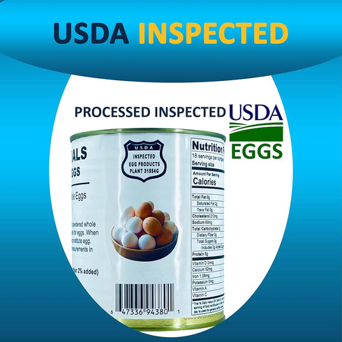 (10 Backpacking #2.5 (8 oz 18 Powdered Whole Eggs | Long Term Storage years shelf life) Emergency Supply | Hiking