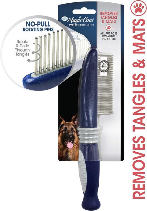 Four Paws Magic Coat Professional Series Rotating Pin Comb for Dogs