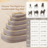 Orthopedic Dog Bed for Large Breeds - High Density Egg Crate Foam Oval Kennel Bed, Removable Washable Cover, Non-Slip