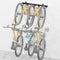 monTEK Enhanced Bike Storage Rack, Adjustable 3-Bike and 2-Helmet Hangers for Indoor Storage