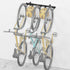 monTEK Enhanced Bike Storage Rack, Adjustable 3-Bike and 2-Helmet Hangers for Indoor Storage