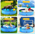 Niubya Foldable Dog Pool - Collapsible Hard Plastic Swimming Pool for Pets, Indoor and Outdoor, 32 x 8 Inches