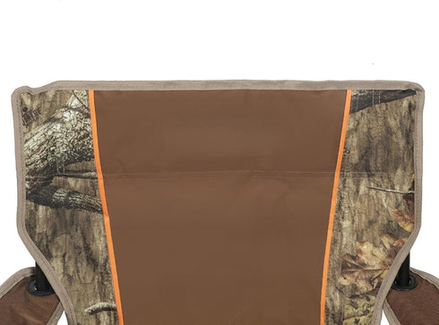 CLMSTE Soft Arm Camo Quad Camp Chair with Cupholder, Adult