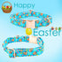 Lionheart glory Easter Dog Collar, Colorful Adjustable Heavy-Duty Puppy Collar with Easter Egg Print for X-Small Dogs